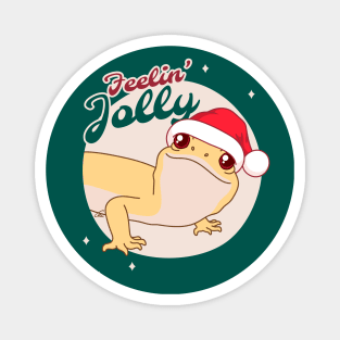 RAPTOR Leopard Gecko, Christmas Edition! Feelin Jolly! I Magnet